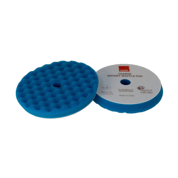 RUPES Velcro Waffle Coarse Polishing Foam Pad f/Rotary Polishers 200mm - Blue [9.WF200H] - Essenbay Marine