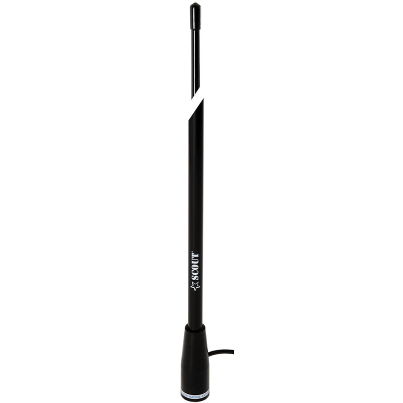 Scout 5' Black VHF Antenna 3dB Nylon Ferrule w/5M RG-58 Coax KS-22 [PF AN NVHF00004T] - Essenbay Marine