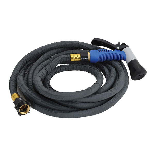 HoseCoil 10' Stainless Steel PRO Hose Kit w/Boat Bumper Plastic Body Nozzle [SSP10K] - Essenbay Marine