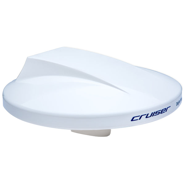Scout Cruiser 10" White TV Antenna Omnidirectional w/20M, 75 ohms, Cable [PF AN NTV001] - Essenbay Marine