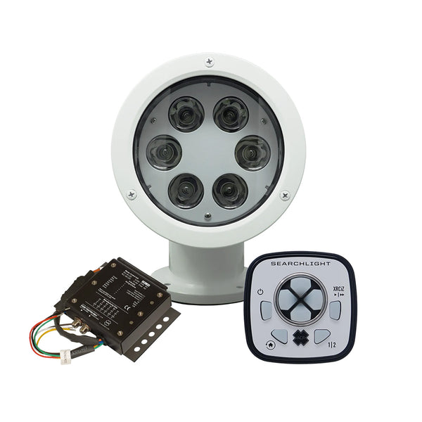 ACR RCL-50 LED White Searchlight w/URP-103 Wired Point Pad  URC-104 Master Controller [1982] - Essenbay Marine