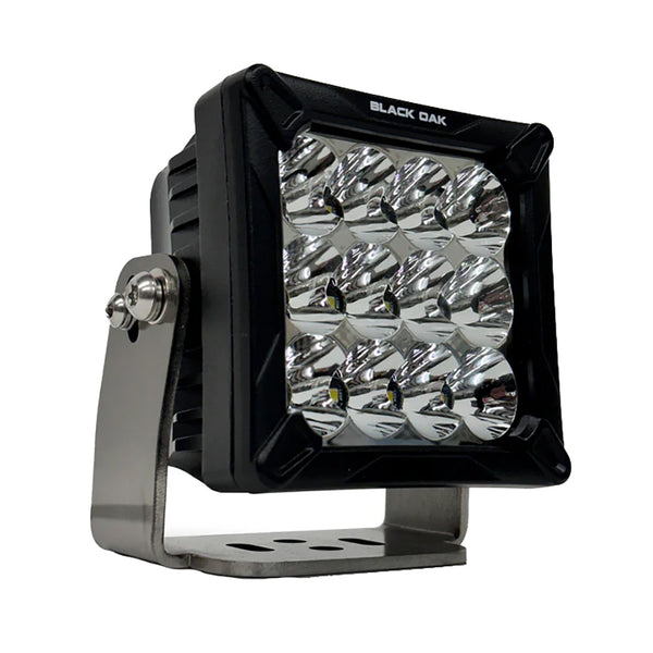 Black Oak 4" LED Pod Light - Black Housing - Bracket Mount - 120W - Combo Beam [4C-POD] - Essenbay Marine