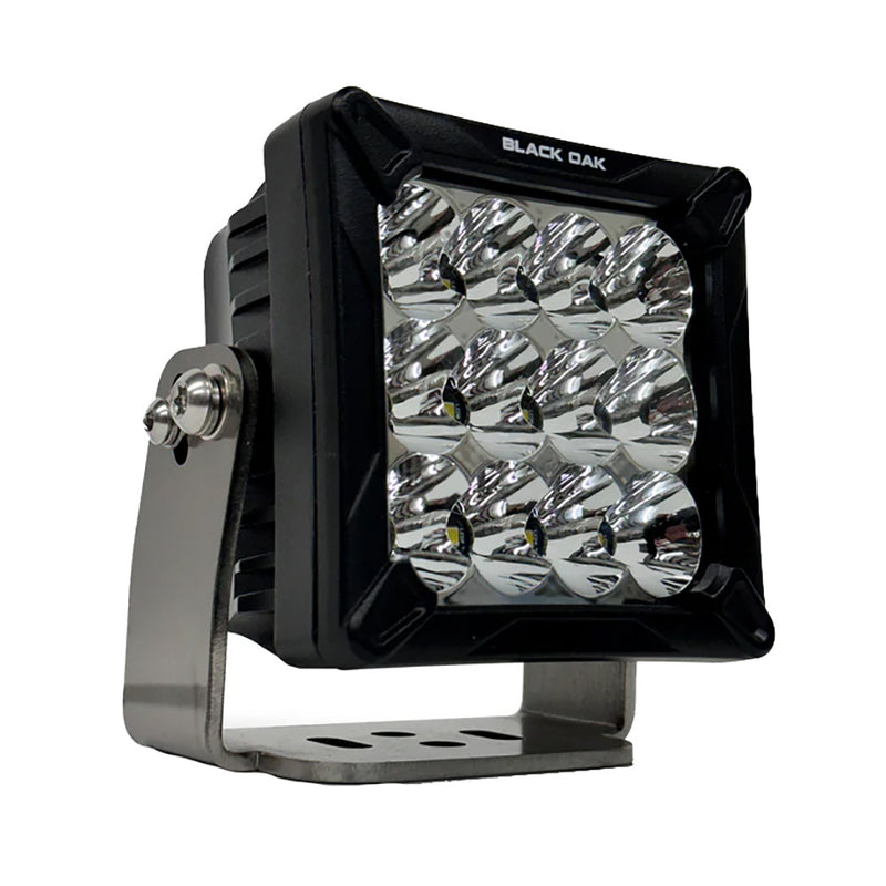 Black Oak 4" LED Pod Light - Black Housing - Bracket Mount - 120W - Combo Beam [4C-POD] - Essenbay Marine
