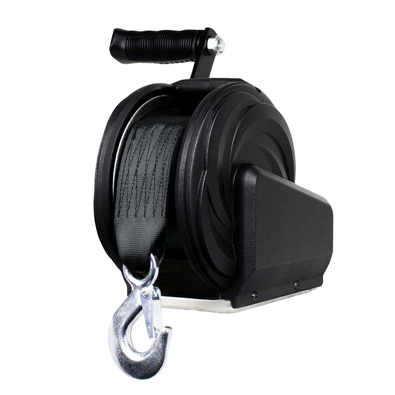 Powerwinch Select Series Winch 1,400lb, 8" Crank Arm - Carbon Black [21400-W-1400-8-B-R] - Essenbay Marine