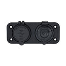 Bluewater Round Dual USB/USB-C Charger [3000-4001A] - Essenbay Marine