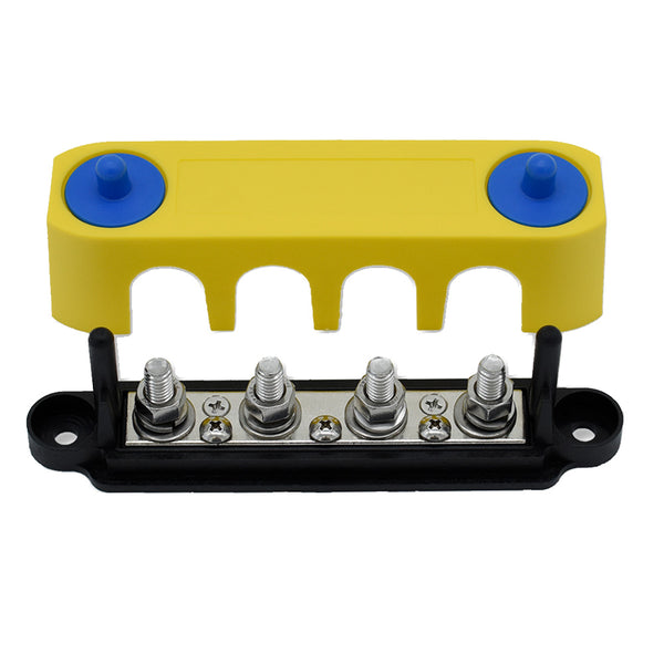 Bluewater Common Stud 4 Gang Negative Busbar Terminal Block [313756-B-023] - Essenbay Marine