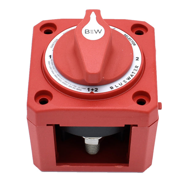 Bluewater Off/1/2/Both Battery Switch - Surface Mount - Red [9800-007-11] - Essenbay Marine
