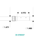 TACO Open Water Internal & Collapsible Carbon Fiber Outrigger Poles OI-319CF - Essenbay Marine