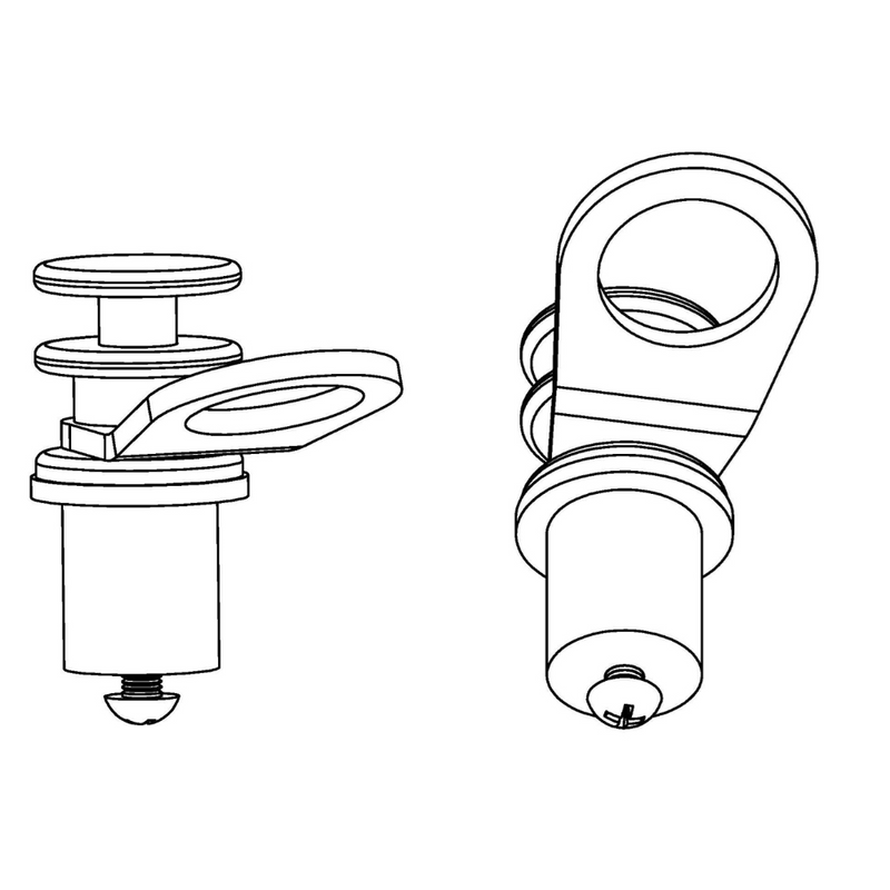 TACO FENDER LOCK, ALUMINUM CLEAR SATIN  F18-0186VEL - Essenbay Marine