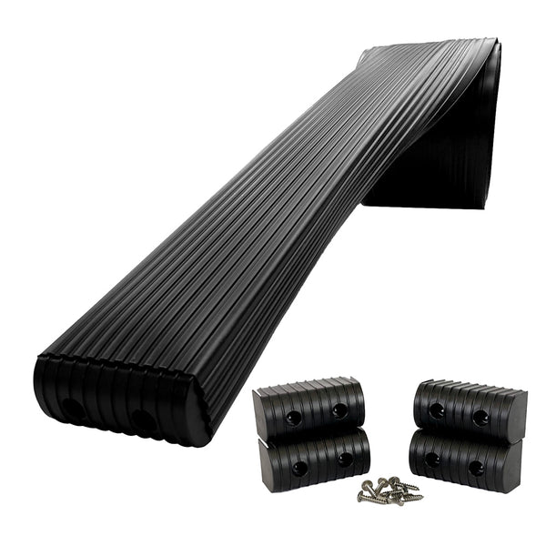 Caliber BunkWrap Kit - Black 16' x 2" x 4" Roll + 4 Caps + HRDW Roll + 4 Endcaps  Stainless Steel Hardware [23050-BK]