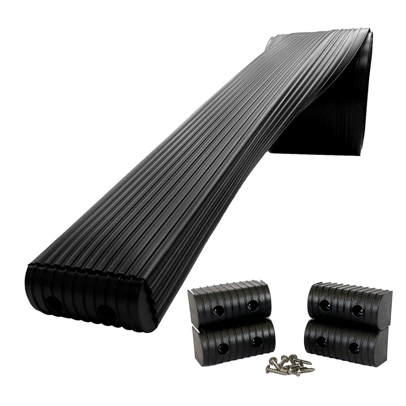 Caliber BunkWrap Kit - Black 16' x 2" x 4" Roll + 4 Caps + HRDW Roll + 4 Endcaps  Stainless Steel Hardware [23050-BK]