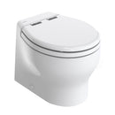 Thetford Silence 2G w/Wood Polyester Soft Close Seat  Standard Solenoid - Short, White, 12V [T-E2G012DW/D00C00] - Essenbay Marine