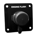 Flushmaster Vertical Single Outlet Flush Port Reroute - Black Acrylic - 1/2" Barb [SM-QCR1BV12] - Essenbay Marine
