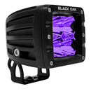 Black Oak 2" Ultraviolet LED Pod Light - Flood Optics - Pro Series 3.0 - 12W [2FUV-POD] - Essenbay Marine