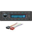 VDO 12V Radio w/FM RDS Tuner MP3/WMA/USB/Bluetooth - Blue Illumination - Includes Power Speaker Harness [TRW312UB-BUK] - Essenbay Marine