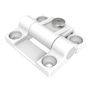 Southco Adjustable Torque Hinge, Symmetric, Medium Size, Acetal Copolymer, Natural, White [E6-10-301-10] - Essenbay Marine