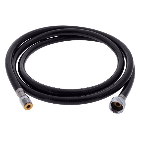 Ambassador Marine – Marine Hose- 6' Rubber PVC, 15/1 Metric-M + 1/2 in NPS-F Black – 130-0017-KP-R
