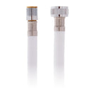 Ambassador Marine – Trinidad- Head/Shower Combo Faucet Large Warm White Sprayer (No Hook, 6' White Rubber Marine Hose) Chrome/Warm White – 134-0215-CW - Essenbay Marine