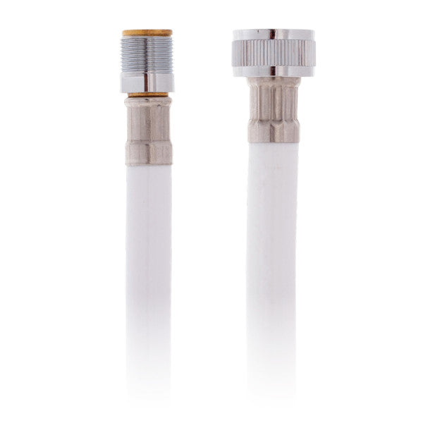 Ambassador Marine – Trinidad- Head/Shower Combo Faucet Large Warm White Sprayer (No Hook, 6' White Rubber Marine Hose) Chrome/Warm White – 134-0215-CW