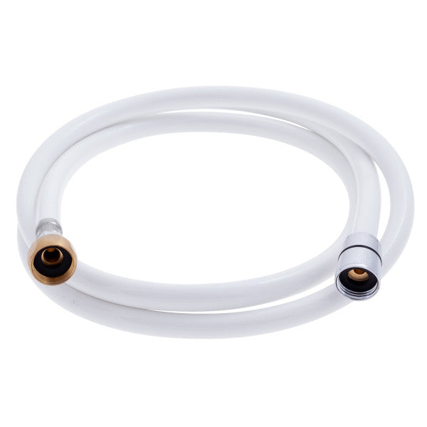 Ambassador Marine – Marine Hose- 6' Rubber PVC, 1/2 in NPS-F + 1/2 in NPS-F Adapter White – 130-0032-WH-R
