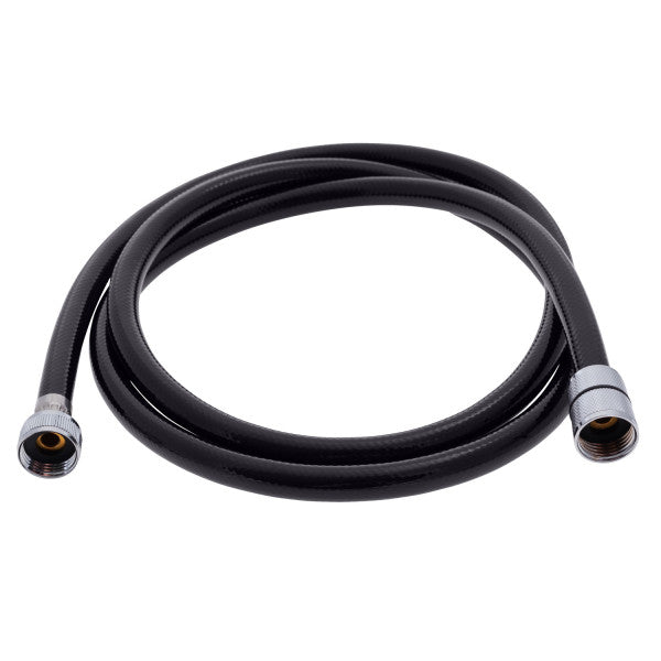 Ambassador Marine – Marine Hose- 6' Rubber PVC, 1/2 in NPS-F + 1/2 in NPS-F Black – 130-0033-KP-R
