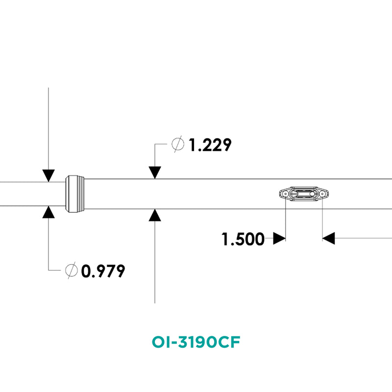 TACO Open Water Internal & Collapsible Carbon Fiber Outrigger Poles OI-319CF - Essenbay Marine