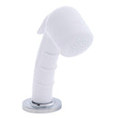 Ambassador Marine – Deck-Mount Sprayer- Small Arctic White Sprayer No Hook, 10' White Rubber Marine Hose, Low Profile Holder – 134-0051-AW-R - Essenbay Marine