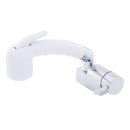 Ambassador Marine – Aidack- Pull-Out Deck Tap Cold Only, Small Arctic White Sprayer No Hook, 10' White Rubber Marine Hose Chrome/Arctic White – 134-1748-CA - Essenbay Marine