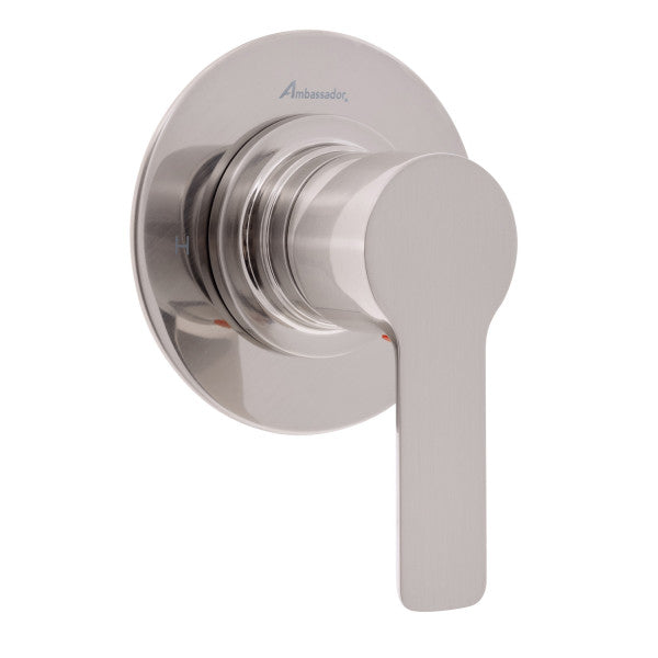 Ambassador Marine – Irva- 1H Shower Mixer, Thin Wall-Mount Brushed Nickel – 134-2132-NP