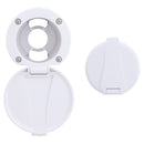 Ambassador Marine – Recessed Cup & Lid Set All Plastic, Arctic White – 136-0005-AW - Essenbay Marine