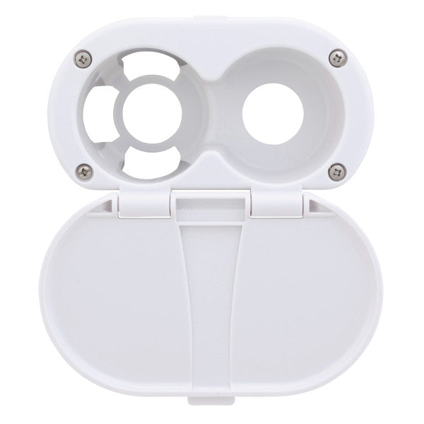 Ambassador Marine – Transom Cup & Lid Set All Plastic, Arctic White – 136-0010-AW