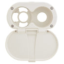 Ambassador Marine – Transom Cup & Lid Set All Plastic, Warm White – 136-0010-WH - Essenbay Marine