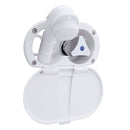 Ambassador Marine – Trinidad- Transom Shower Cold Only, Arctic White Cup & Lid, Small Arctic White Sprayer, 6' White Rubber Marine Hose, Chrome Trinidad Handle – 136-0200-AW - Essenbay Marine