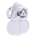 Ambassador Marine – Trinidad- Transom Shower Cold Only, Arctic White Cup & Lid, Small Arctic White Sprayer, 10' White Rubber Marine Hose, Chrome Trinidad Handle – 136-0207-AW - Essenbay Marine