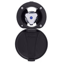 Ambassador Marine – Trinidad- Recessed Control Valve Cold Only, Black Cup & Lid, Chrome Trinidad Handle – 136-0209-CK - Essenbay Marine