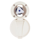 Ambassador Marine – Trinidad- Recessed Control Valve Cold Only, Warm White Cup & Lid, Chrome Trinidad Handle – 136-0209-CW - Essenbay Marine