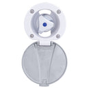 Ambassador Marine – Trinidad- Recessed Control Valve Cold Only, Arctic White Cup with Stainless Steel Lid, Chrome Trinidad Handle – 136-0249-CA - Essenbay Marine