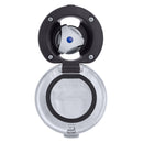 Ambassador Marine – Trinidad- Recessed Control Valve Cold Only, Black Cup with Stainless Steel Lid, Chrome Trinidad Handle – 136-0249-CK - Essenbay Marine