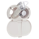 Ambassador Marine – Aidack- Transom Shower Hot/Cold Mixer, Warm White Cup & Lid, Hammer-Head Warm White Sprayer, 10' White Rubber Marine Hose, Chrome Aidack Handle – 136-1714-WH - Essenbay Marine