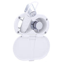 Ambassador Marine – Aidack- Transom Shower Hot/Cold Mixer, Arctic White Cup & Lid, Hammer-Head Arctic White Sprayer, 10' White Rubber Marine Hose, Chrome Aidack Handle – 136-1714-AW - Essenbay Marine