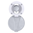 Ambassador Marine – Aidack- Recessed Control Valve Hot/Cold Mixer, Arctic White Cup with Stainless Steel Lid, Chrome Aidack Handle – 136-1741-CA - Essenbay Marine