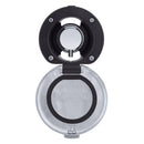 Ambassador Marine – Aidack- Recessed Control Valve Hot/Cold Mixer, Black Cup with Stainless Steel Lid, Chrome Aidack Handle – 136-1741-CK - Essenbay Marine