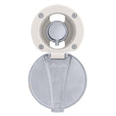 Ambassador Marine – Aidack- Recessed Control Valve Hot/Cold Mixer, Warm White Cup with Stainless Steel Lid, Chrome Aidack Handle – 136-1741-CW - Essenbay Marine