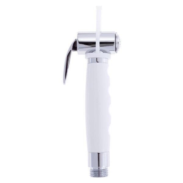 Ambassador Marine – Hammer-Head Sprayer w/Hook, 1/2 in NPS Chrome/Arctic White – 138-0300-CA-R