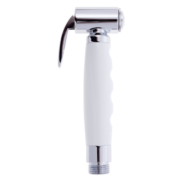Ambassador Marine – Hammer-Head Sprayer, No Hook, 1/2 in NPS Chrome/Arctic White – 138-0301-CA-R