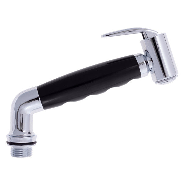 Ambassador Marine – Hammer-Head Sprayer w/Elbow for Elite Deck Holder, No Hook Chrome/Black – 138-0311-CK