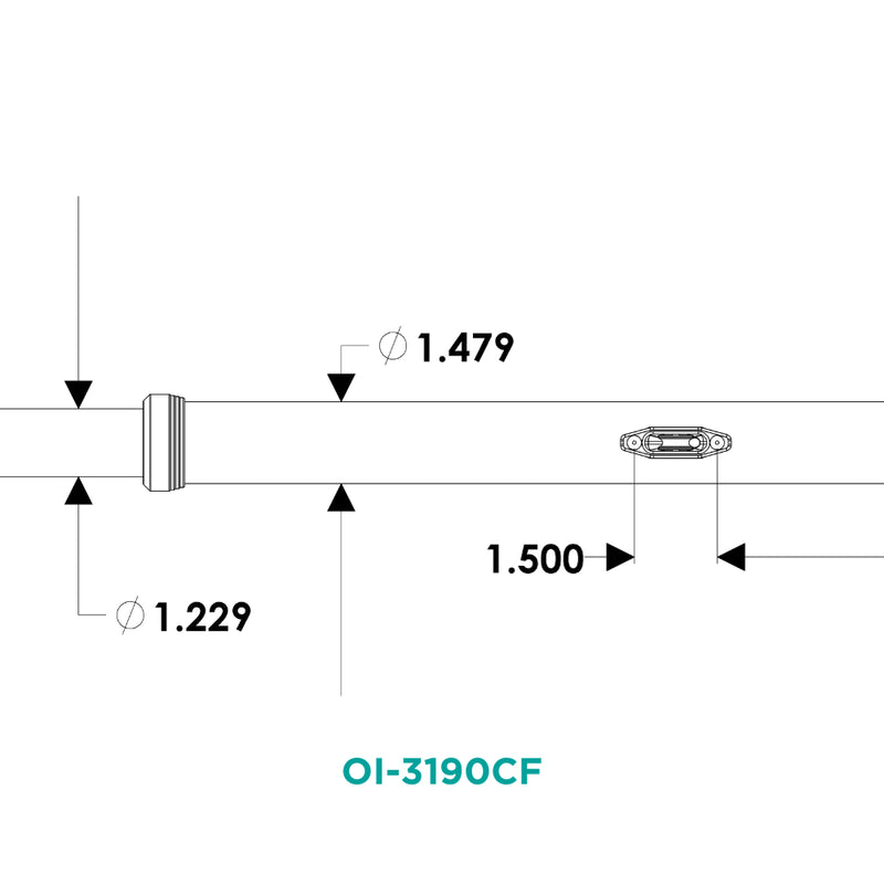 TACO Open Water Internal & Collapsible Carbon Fiber Outrigger Poles OI-319CF - Essenbay Marine