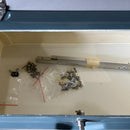 Zodiac Optima Blue Gray Fiberglass Leaning Post w/ Flip Up Cushion & Door Z61236 - Essenbay Marine