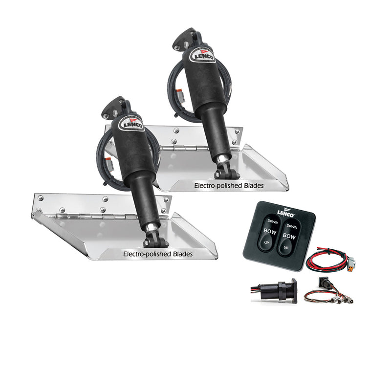 Lenco 18" x 14" Standard Performance Trim Tab Kit w/Standard Tactile Switch Kit 12V [RT18X14] - Essenbay Marine