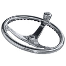 Edson 14.5" SS ComfortGrip Powerwheel Steering Wheel w/PowerKnob [1710ST-14-KIT] - Essenbay Marine